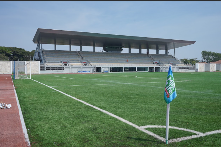 Stadion Supersoccer Arena yang dibangun Djarum Foundation untuk memajukan sepak bola putri. Stadion ini diresmikan pada Minggu (3/9/2023).
