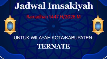 Jadwal Imsakiyah di Kota Ternate, Rabu 4 Maret 2026