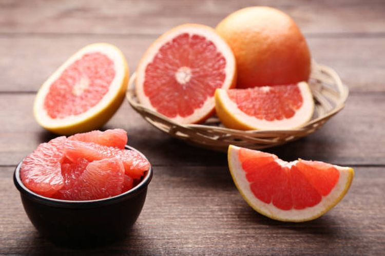 Ilustrasi manfaat grapefruit bagi kesehatan.
