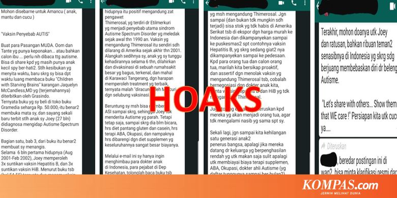 Beredar Pesan Vaksin Sebabkan Autis, Ini Penjelasan Kemenkes