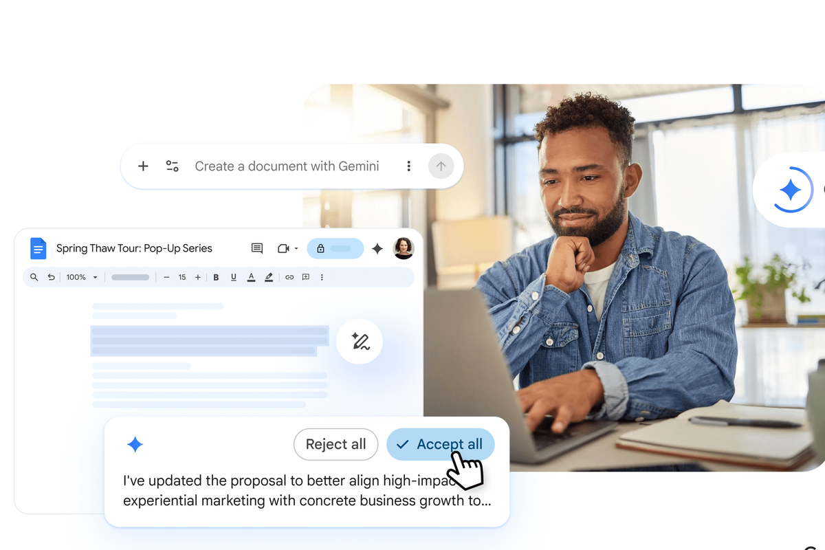 AI Gemini Masuk Google Docs hingga Sheets, Kerja Kantor Lebih Cepat