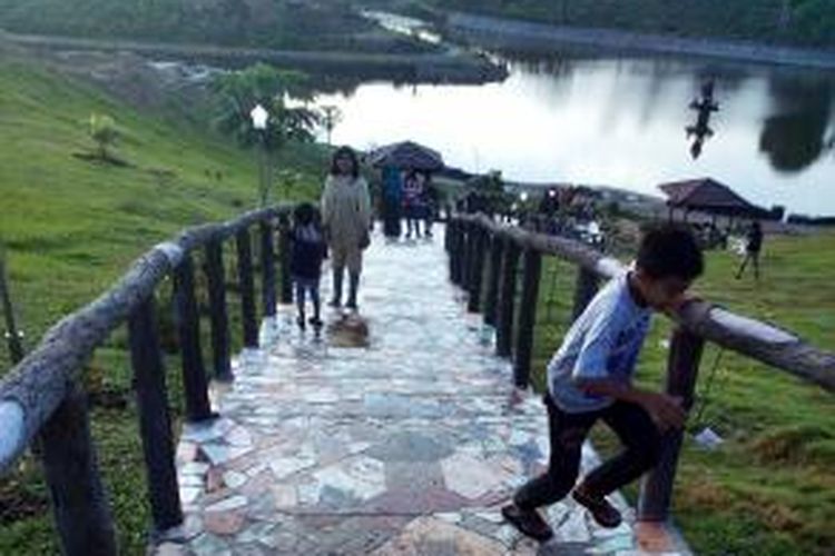 Suasana Waduk Jeulikat, Kecamatan Muara Dua, Kota Lhokseumawe, Aceh.