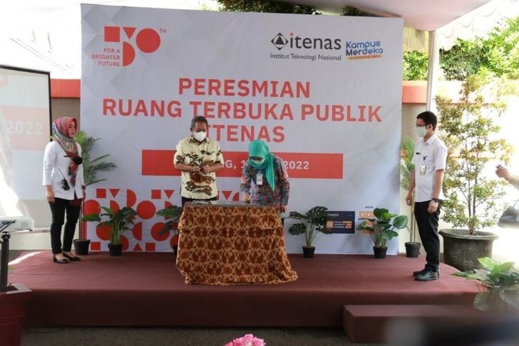 Peresmian Ruang Terbuka Publik Itenas, Rabu (11/5/2022) 