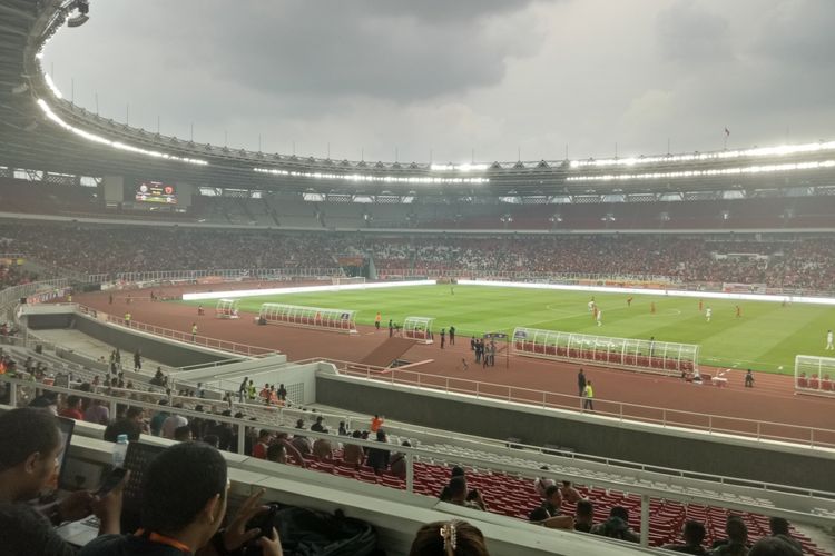 Laga tunda pekan ke-7 Liga 1 2019 antara Persija Jakarta vs PSM Makassar di Stadion Utama Gelora Bung Karno, Jakarta, Rabu (28/8/2019).