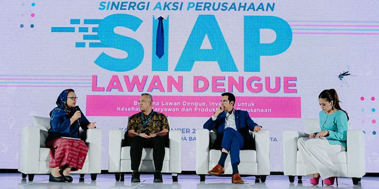 Talkshow tentang pencegahan demam dengue dalam acara peluncuran program SIAP lawan dengue di Jakarta (21/11/2024).