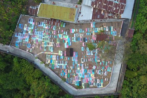 Hindari Kesan Angker, Warga Hias Permakaman dengan Cat Warna-Warni