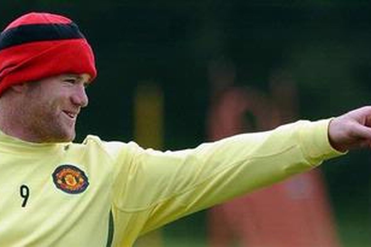 Penyerang Manchester United, Wayne Rooney 