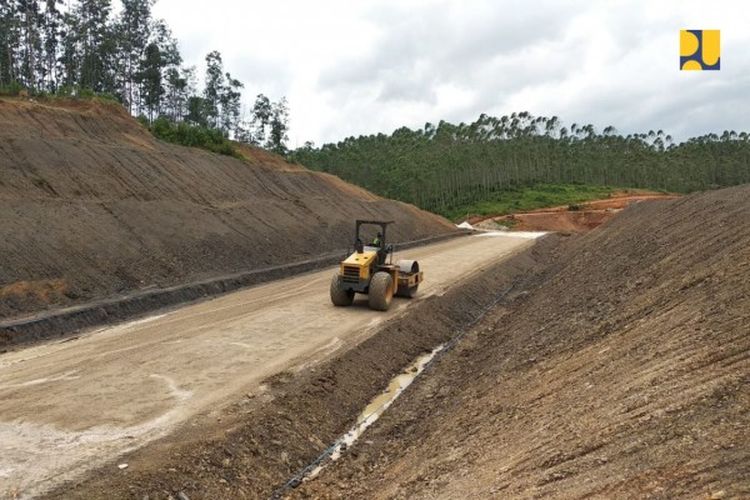 Progres proyek Jalan Lingkar Sepaku