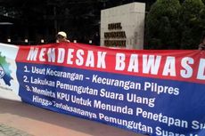 Geruduk Bundaran HI, Massa KSPI Desak Penetapan Pemenang Pilpres Ditunda