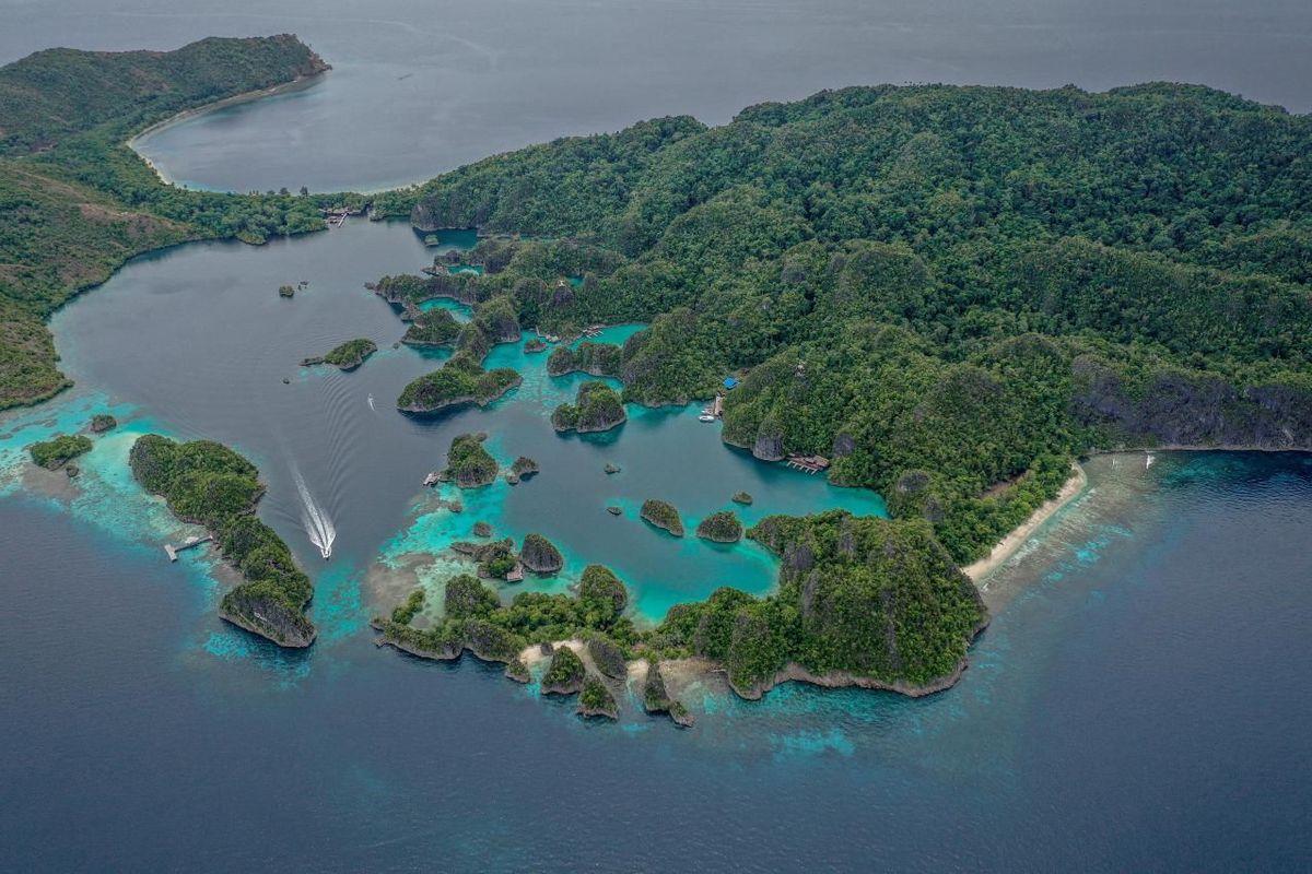 Ilustrasi Kepulauan Raja Ampat.