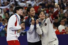 Gregoria Raih Perunggu Olimpiade 2024, Berpose Bersama di Podium Pertama