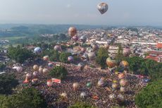 Puncak Festival Balon 2024, Alun-alun Wonosobo Jadi Lautan Manusia