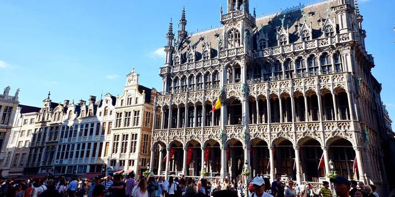 Grand Place di Brussels, Belgia.