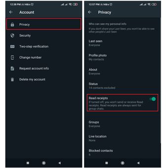 Cara mematikan last seen di WhatsApp.