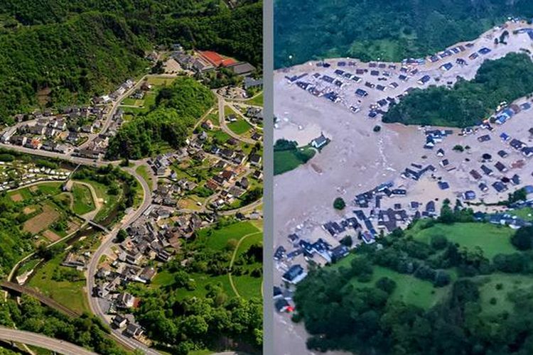 Banjir yang belum pernah terjadi sebelumnya di Lembah Ahr, Jerman bagian barat pada musim panas ini merenggut lebih dari 130 nyawa.