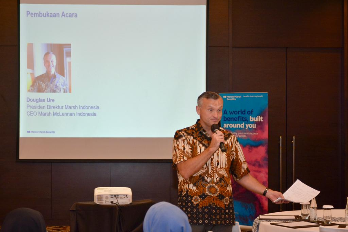 Presiden Direktur Marsh Indonesia dan CEO Marsh McLennan Indonesia Douglas Ure. 