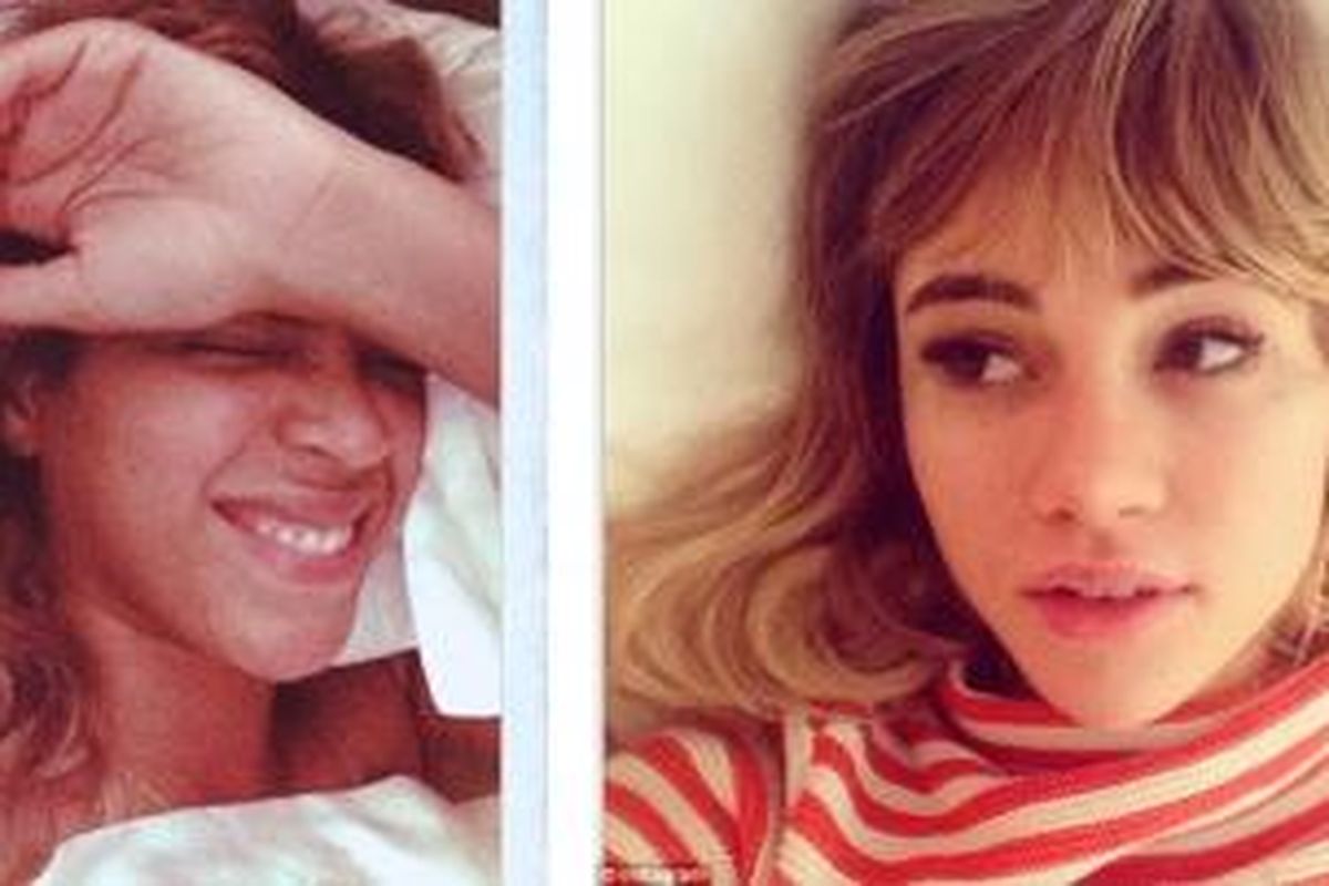 /Para selebriti mengikuti jejak Beyonce yang sering menggunggah foto dirinya saat bangun tidur.