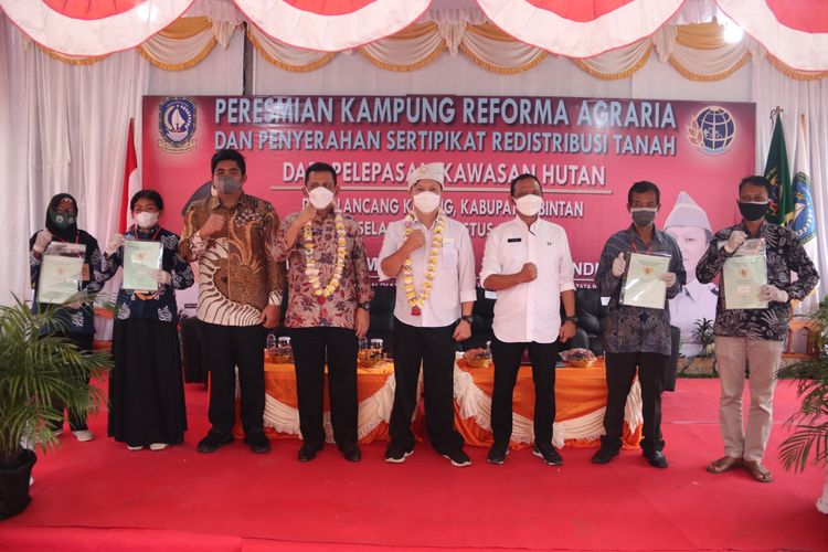 Redistribusi Tanah seluas 18,88 Hektar di Kepulauan Riau  