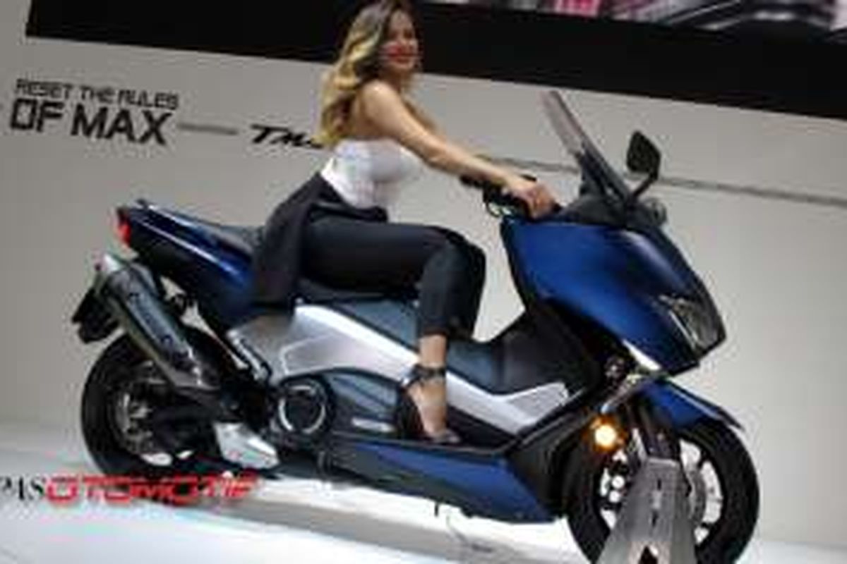 Yamaha TMAX versi 2017 diluncurkan di EICMA, Milan, (18/11/2016).