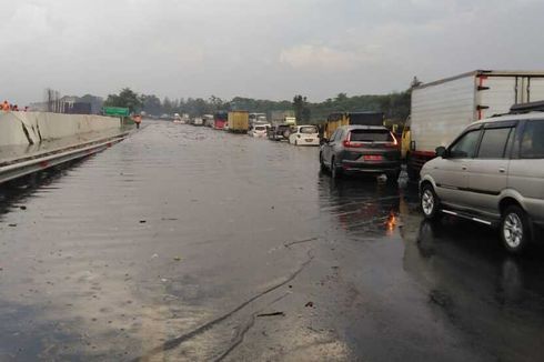 Tol Padaleunyi Km 130 Tergenang hingga 50 cm, Jasa Marga Lakukan Rekayasa Lalu Lintas