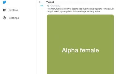 Mengenal apa itu alpha female.