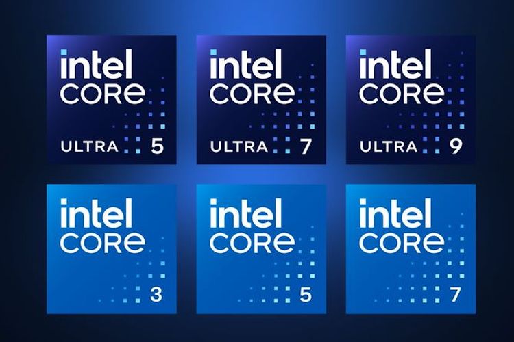Ilustrasi nama prosesor Intel baru tanpa huruf i.