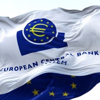 Ilustrasi Bank Sentral Eropa (ECB). 
