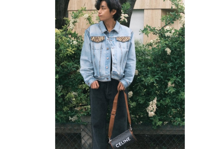 Outfit V BTS untuk inspirasi outfit of the day (OOTD).