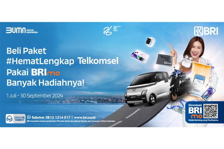 Program Racing Poin BRImo x Telkomsel punya banyak hadiah menarik.