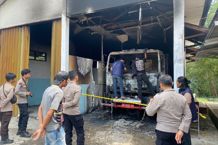 Mobil Damkar Bangka Barat Ludes Terbakar Saat Parkir di Kantor, Sempat Alami Gangguan