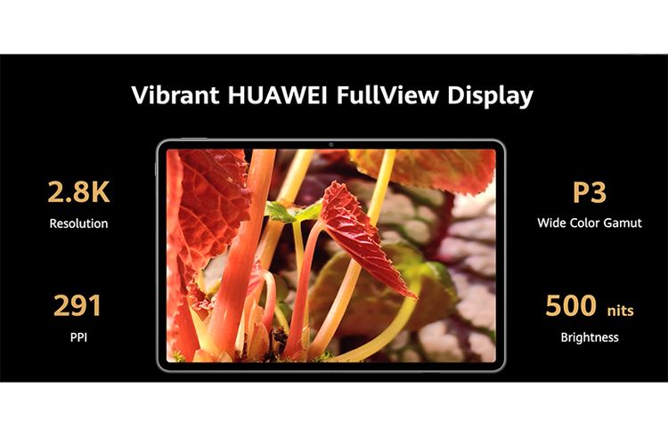 Huawei MatePad Air memiliki layar FullView Display seluar 11,5 inci dengan resolusi 2,8K dan dynamic refresh rate hingga 144 Hz. 