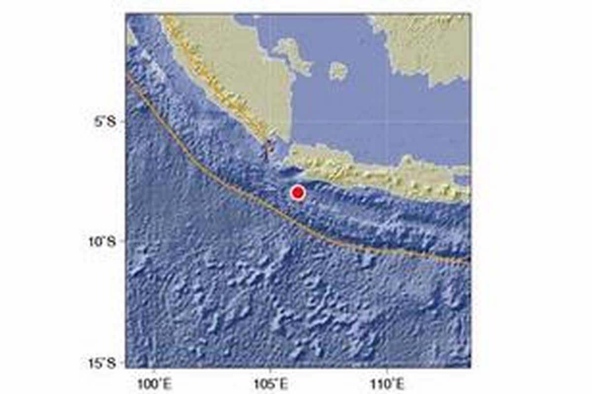Gempa 6.1 SR, 4 Juni 2012 pukul 18:18:13 WIB, 24 Km (121 km Barat Daya Kabupaten Sukabumi, Jawa Barat).