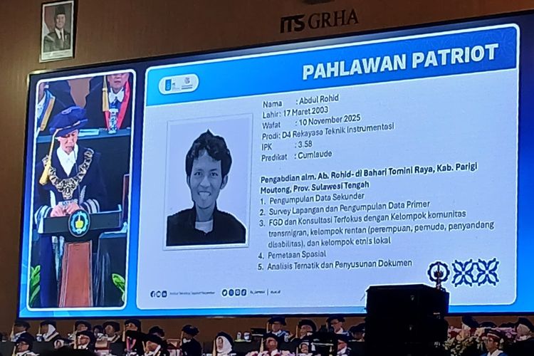 Momen Haru Wisuda Abdul Rohid, Pahlawan Patriot yang Gugur di Sulteng