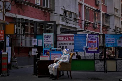 Jalanan Beijing Kosong Saat Kasus Covid China Melonjak Tinggi Lagi