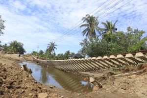 Potret Desa Bungkah Aceh Utara Kini Berubah Jadi Muara Sungai, Warga: Mau Pulang ke Mana...