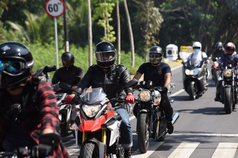 Rombongan Biker Artis Turing Amal di Lombok