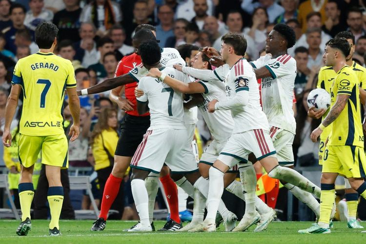 Kata-kata Vinicius Jr Usai Dikartu Merah karena Jambak Rambut Pemain Villarreal