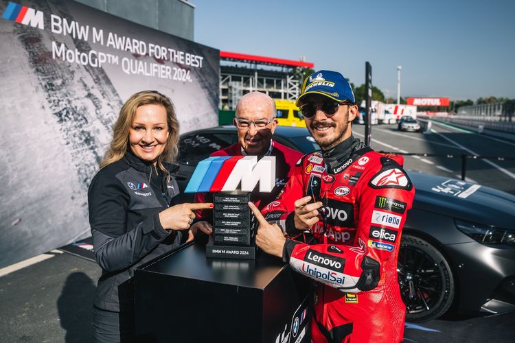 Francesco Bagnaia memenangkan BMW M Award 2024