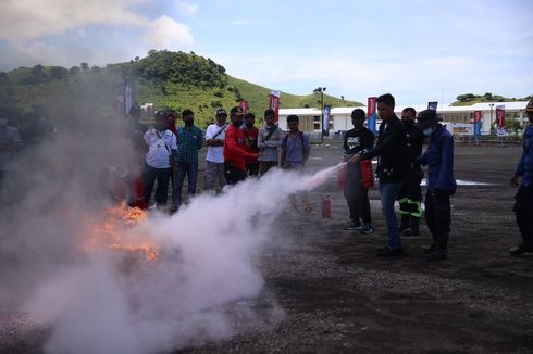 Marshal Sirkuit Mandalika Latihan Simulasi Pemadaman Api