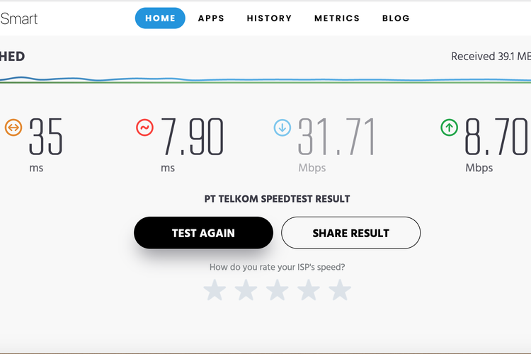 Ilustrasi cara cek kecepatan internet via SpeedSmart