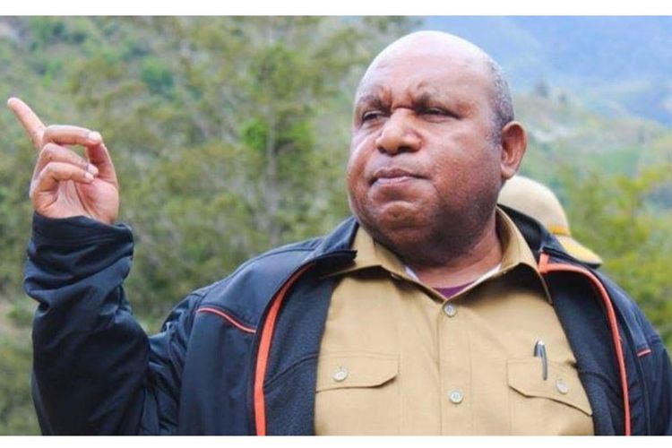Caption: Ketua Asosiasi Bupati Pegunungan Tengah Papua sekaligus Bupati Lanny Jaya, Befa Yigibalom