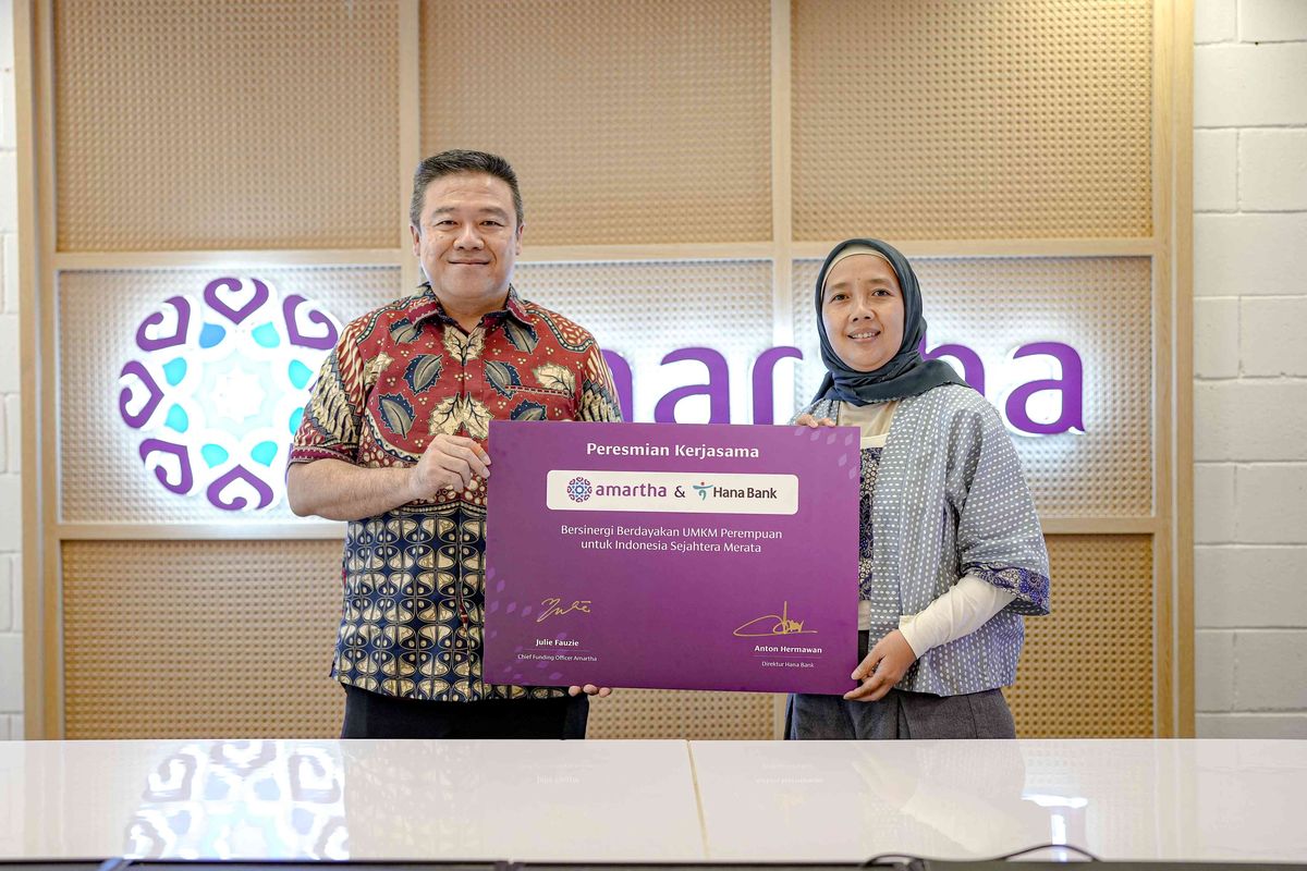 Kerja sama antara Amatha dan Hana Bank dalam channeling pembiayaan