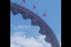 Roller Coaster Tiba-tiba Berhenti, Penumpang Terjebak dalam Posisi Terbalik