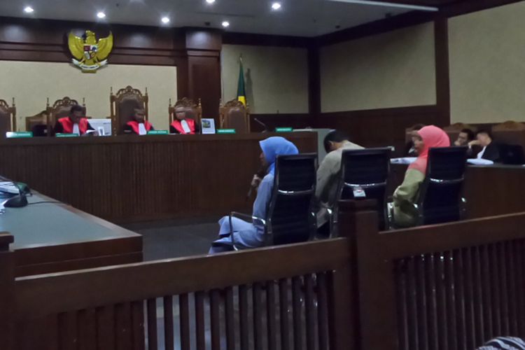 Wuryanti, istri auditor BPK Ali Sadli saat bersaksi di Pengadilan Tipikor Jakarta, Jumat (12/1/2018).