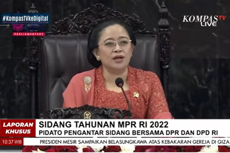 Ketua Dewan Perwakilan Rakyat Puan Maharani.