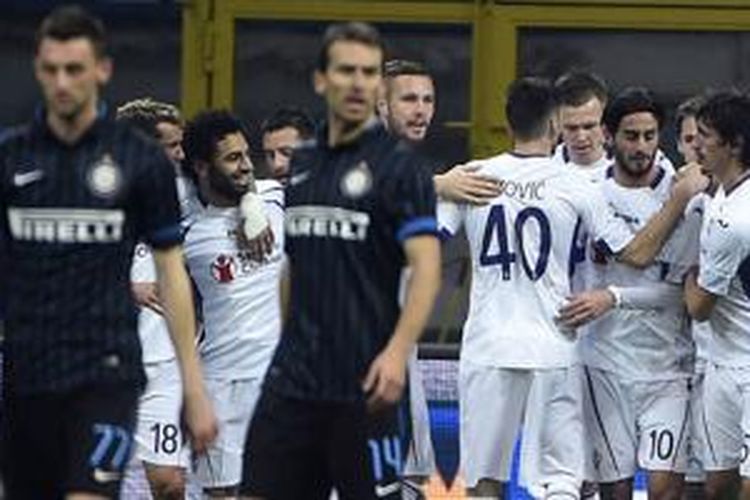 Fiorentina menang 1-0 di kandang Inter Milan berkat gol Mohamed Salah. 