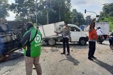 Truk Rem Blong Tabrak Gran Max di Jalan Lingkar Salatiga, 4 Orang Terluka