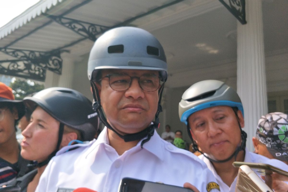 Gubernur DKI Jakarta Anies Baswedan di Balai Kota DKI Jakarta, Jalan Medan Merdeka Selatan, Jumat (20/9/2019).