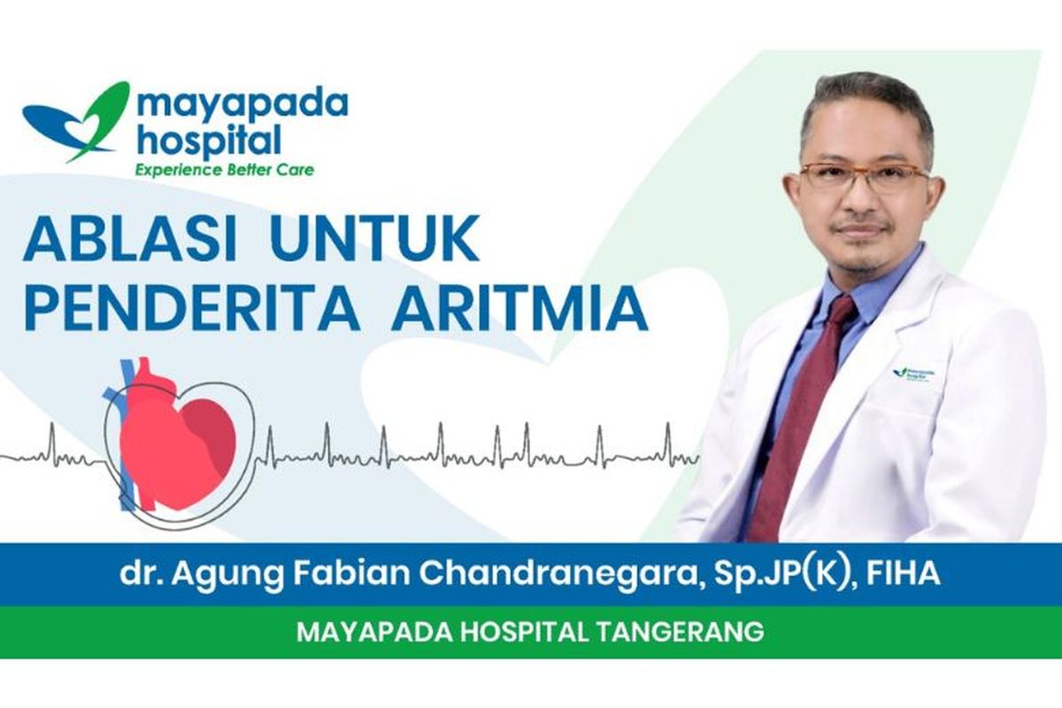 Dokter Spesialis Jantung dan Pembuluh Darah Konsultan Aritmia Mayapada Hospital Tangerang dr Agung Fabian Chandranegara, SpJP(K).