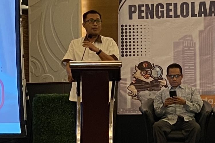 Koordinator Divisi Penanganan Pelanggaran Bawaslu DKI Benny Sabdo saat menjelaskan terkait tiga pengawasan dugaan pelanggaran Pemilihan Umum (Pemilu) 2024 mendatang. 